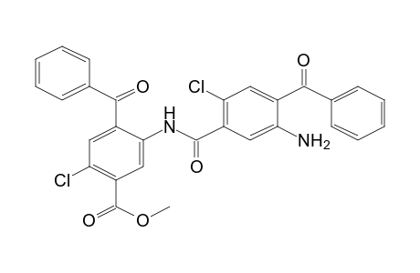 Benzamide, 5-amino-4-benzoyl-N-(2'-benzoyl-4'-chloro-5'-methoxycarbonylphenyl)-2-chloro-