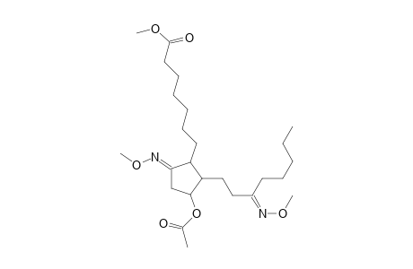 7-(2-(3-(methoxyimino)octyl)-3-(acetoxy)-5-(methoxyimino)cyclopentyl)heptanoic acid methyl ester