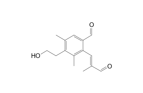 Benzaldehyde, 4-(2-hydroxyethyl)-3,5-dimethyl-2-(2-methyl-3-oxo-1-propenyl)-, (E)-