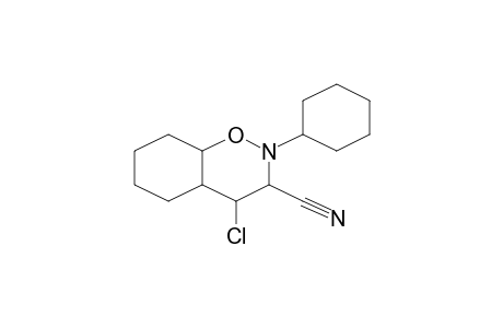 4-Chloro-2-cyclohexyl-octahydro-benzo[e][1,2]oxazine-3-carbonitrile