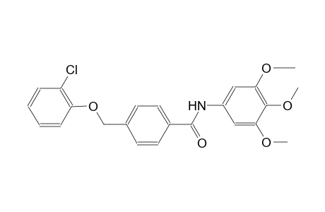 4-[(2-chlorophenoxy)methyl]-N-(3,4,5-trimethoxyphenyl)benzamide