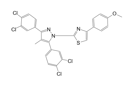 2-[3,5-bis(3,4-dichlorophenyl)-4-methyl-1H-pyrazol-1-yl]-4-(4-methoxyphenyl)-1,3-thiazole