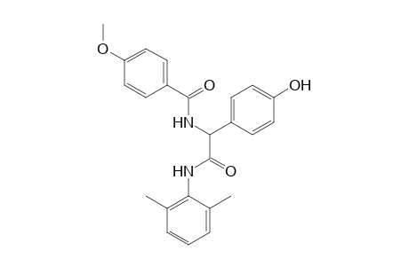 2-(4-Hydroxyphenyl)-2-(4-methoxybenzamido)-N-(2,6-xylyl)acetamide