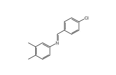 N-(p-chlorobenzylidene)-3,4-xylidine