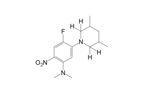 1-[5-(dimethylamino)-2-fluoro-4-nitrophenyl]-3,5-lupetidine