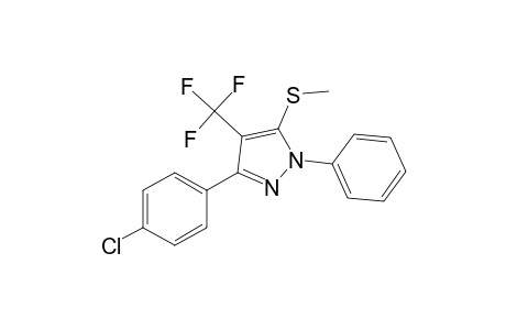 3-(4-Chlorophenyl)-5-(methylthio)-1-phenyl-4-(trifluoromethyl)pyrazole