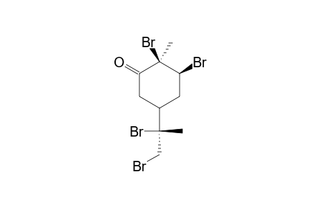 CIS-CARVONE-TETRABROMIDE;(1R,4S,6S,8R)-1,6,8,9-TETRABROMO-P-METHAN-2-ONE