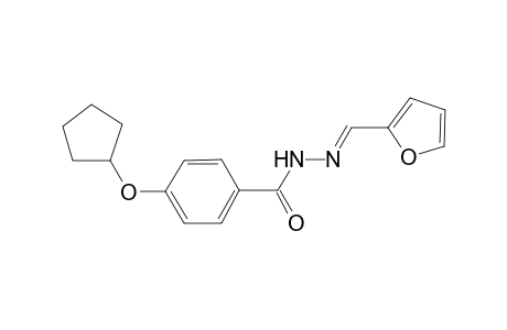 4-(cyclopentyloxy)-N'-[(E)-2-furylmethylidene]benzohydrazide