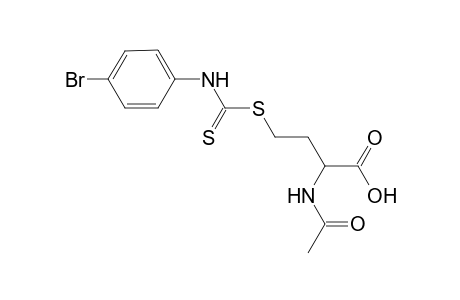 R,S-2-ACETYLAMINO-4-[N-(4-BROMOPHENYL)-THIOCARBAMOYLTHIO]-BUTYRIC-ACID