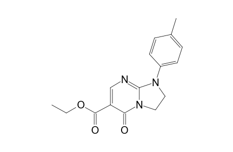 ETHYL-1-(4-METHYLYPHENYL)-5(1H)-OXO-2,3-DIHYDROIMIDAZO-[1,2-A]-PYRIMIDINE-6-CARBOXYLATE