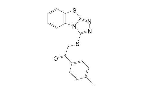 1-(4-Methylphenyl)-2-([1,2,4]triazolo[3,4-b][1,3]benzothiazol-3-ylsulfanyl)ethanone