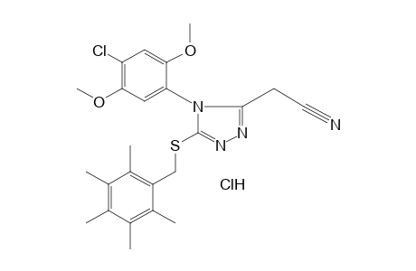 4-(4-chloro-2,5-dimethoxyphenyl)-5-[(2,3,4,5,6-pentamethylbenzyl)-thio]-4H-1,2,4-triazole-3-acetonitrile, monohydrochloride