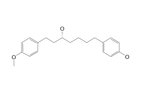 (-)-4-[ (5R)-5-hydroxy-7-(4-methoxyphenyl)heptyl]phenol