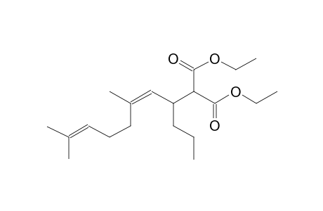 (Z)-(1-PROPYL-3,7-DIMETHYL-2,6-OCTADIENYL)MALONIC ESTER