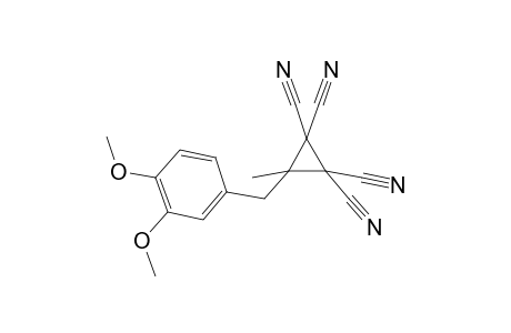 3-methyl-3-veratryl-1,1,2,2-cyclopropanetetracarbonitrile