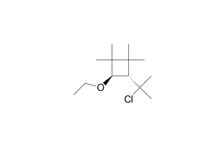 Cyclobutane, 3-(1-chloro-1-methylethyl)-4-ethoxy-1,1,2,2-tetramethyl-, trans-