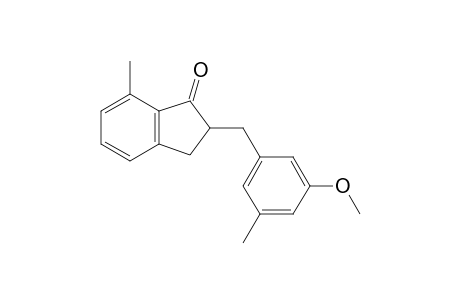 2-(3-Methoxy-5-methylbenzyl)-7-methyl-1-indanone