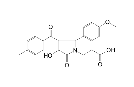 1H-pyrrole-1-propanoic acid, 2,5-dihydro-3-hydroxy-5-(4-methoxyphenyl)-4-(4-methylbenzoyl)-2-oxo-