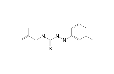 N-(2-methylallyl)-2-m-tolylhydrazinecarbothioamide