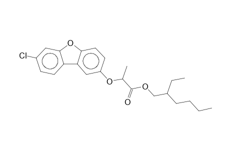 Propanoic acid, 2-[(7-chloro-2-dibenzofuranyl)oxy]-, 2-ethylhexyl ester