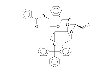 5,6-DI-O-BENZOYL-3-O-TRITYL-1,2-O-[1-(EXO-CYANO)ETHYLIDENE]-ALPHA-D-GALACTOFURANOSE