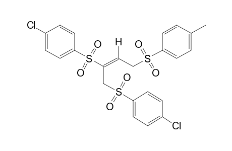 (E)-1,2-bis[(p-chlorophenyl)sulfonyl]-4-(p-tolylsulfonyl)-2-butene