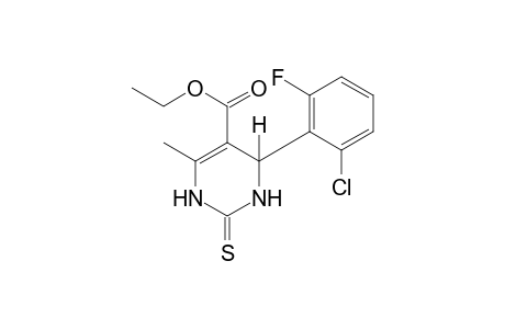 4-(2-chloro-6-fluorophenyl)-6-methyl-1,2,3,4-tetrahydro-2-thioxo-5-pyrimidinecarboxylic acid, ethyl ester