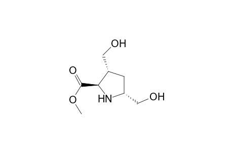 Methyl (2R*,3R*,5R*)-3,5-bis(hydroxymethyl)pyrrolidine-2-carboxylate