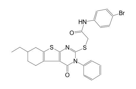 acetamide, N-(4-bromophenyl)-2-[(7-ethyl-3,4,5,6,7,8-hexahydro-4-oxo-3-phenylbenzo[4,5]thieno[2,3-d]pyrimidin-2-yl)thio]-