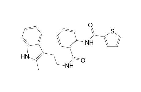 N-[2-[2-(2-methyl-1H-indol-3-yl)ethylcarbamoyl]phenyl]thiophene-2-carboxamide
