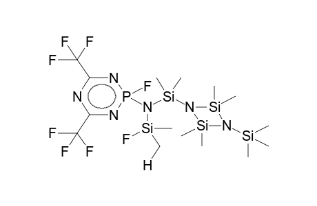 1-FLUORO-DIMETHYL-1-[3',5'-BIS(TRIFLUOROMETHYL)-1'-FLUORO-2',4',6',1'LAMBDA5-TRIAZAPHOSPHORINYL]-2,2-DIMETHYL-[2,4-DISILACYCLOBUTYL-(1)]SILAZANE