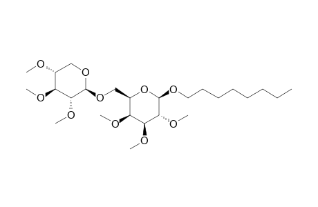 Octyl 6-o-.beta.-D-xylopyranosyl-.beta.-D-glucopyranoside, 6me derivative