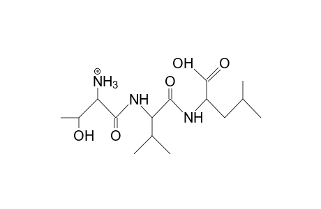 L-Threonyl-L-valyl-L-leucine cation