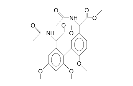 2,4,2'-Trimethoxy-6,5'-bis(1-acetamido-methoxycarbonylmethyl)-biphenyl