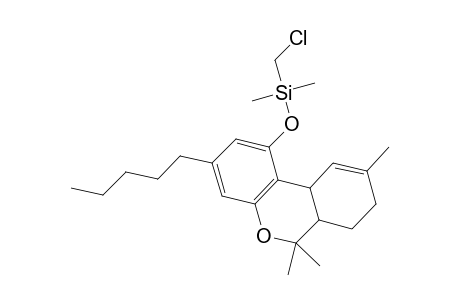 (Chloromethyl)(dimethyl)[(6,6,9-trimethyl-3-pentyl-6a,7,8,10a-tetrahydro-6H-benzo[c]chromen-1-yl)oxy]silane
