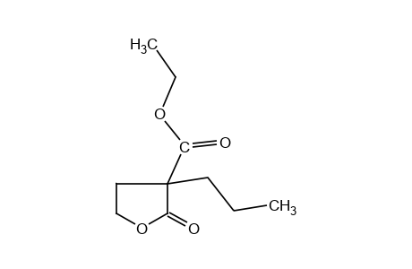 2-oxo-3-propyltetrahydro-3-furoic acid, ethyl ester