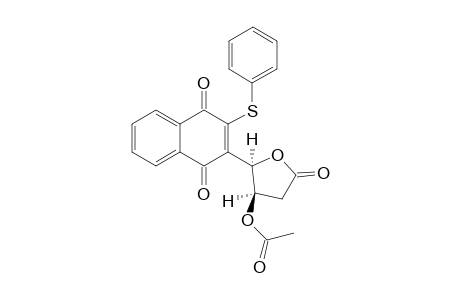 (4R*,5R*)-4-Acetoxy-5-(1,4-dioxo-3-phenylsulfanyl-1,4-dihydro-2-naphthyl)tetrahydrofuran-2-one