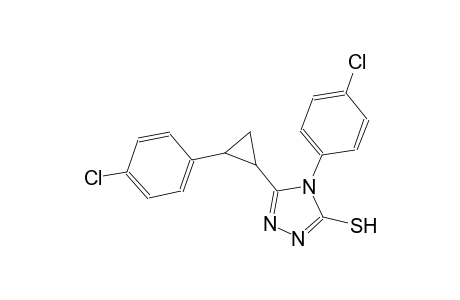4-(4-chlorophenyl)-5-[2-(4-chlorophenyl)cyclopropyl]-4H-1,2,4-triazole-3-thiol
