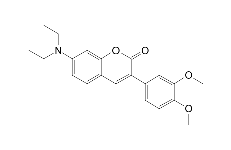 7-Diethylamino-3-(3',4'-dimethoxyphenyl)coumarin