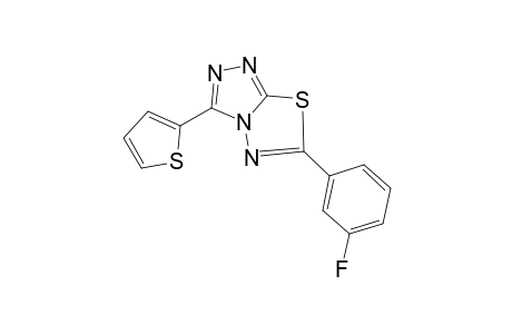 [1,2,4]Triazolo[3,4-b][1,3,4]thiadiazole, 6-(3-fluorophenyl)-3-(2-thienyl)-