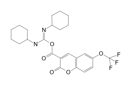 (N,N'-dicyclohexylcarbamimidoyl) 2-oxidanylidene-6-(trifluoromethyloxy)chromene-3-carboxylate