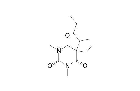 2,4,6(1H,3H,5H)-Pyrimidinetrione, 5-ethyl-1,3-dimethyl-5-(1-methylbutyl)-