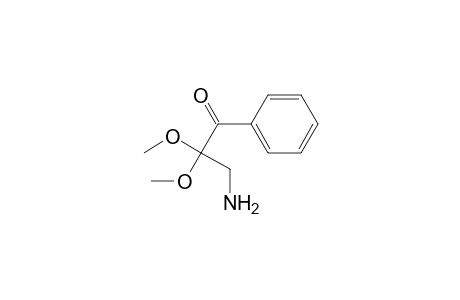 1-Propanone, 3-amino-2,2-dimethoxy-1-phenyl-