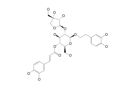 FUCATOSIDE_A;1-O-3,4-(DIHYDROXYPHENYL)-ETHYL-BETA-D-APIOFURANOSYL-(1->2)-4-O-CAFFEOYL-BETA-D-GLUCOPYRANOSIDE