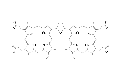 1,1'-{3,3'-Bis[8-ethyl-2,7,12,18-tetramethyl-13,17-bis(2-methoxycarbonylethyl)-21H,23H-porphyrin]}ethyl ether