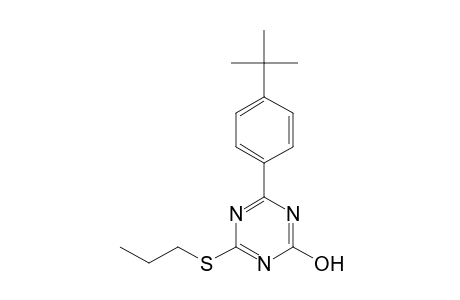 4-(p-tert-BUTYLPHENYL)-6-(PROPYLTHIO)-s-TRIAZIN-2-OL