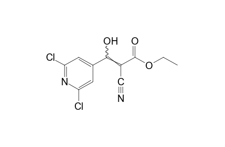 alpha-cyano-2,6-dichloro-beta-hydroxy-4-pyridineacrylic acid, ethyl ester