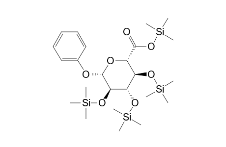 Phenyl-.beta.-D-glucuronide, 4tms derivative