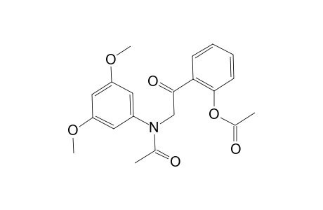 N-Acetyl-2-acetoxy-(3,5-dimethoxyanilino)acetophenone