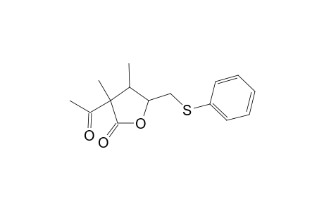 Dihydroxy-3-acetyl-5-(phenylthio)methyl-3,4-dimethyl-2(3H)-furanone